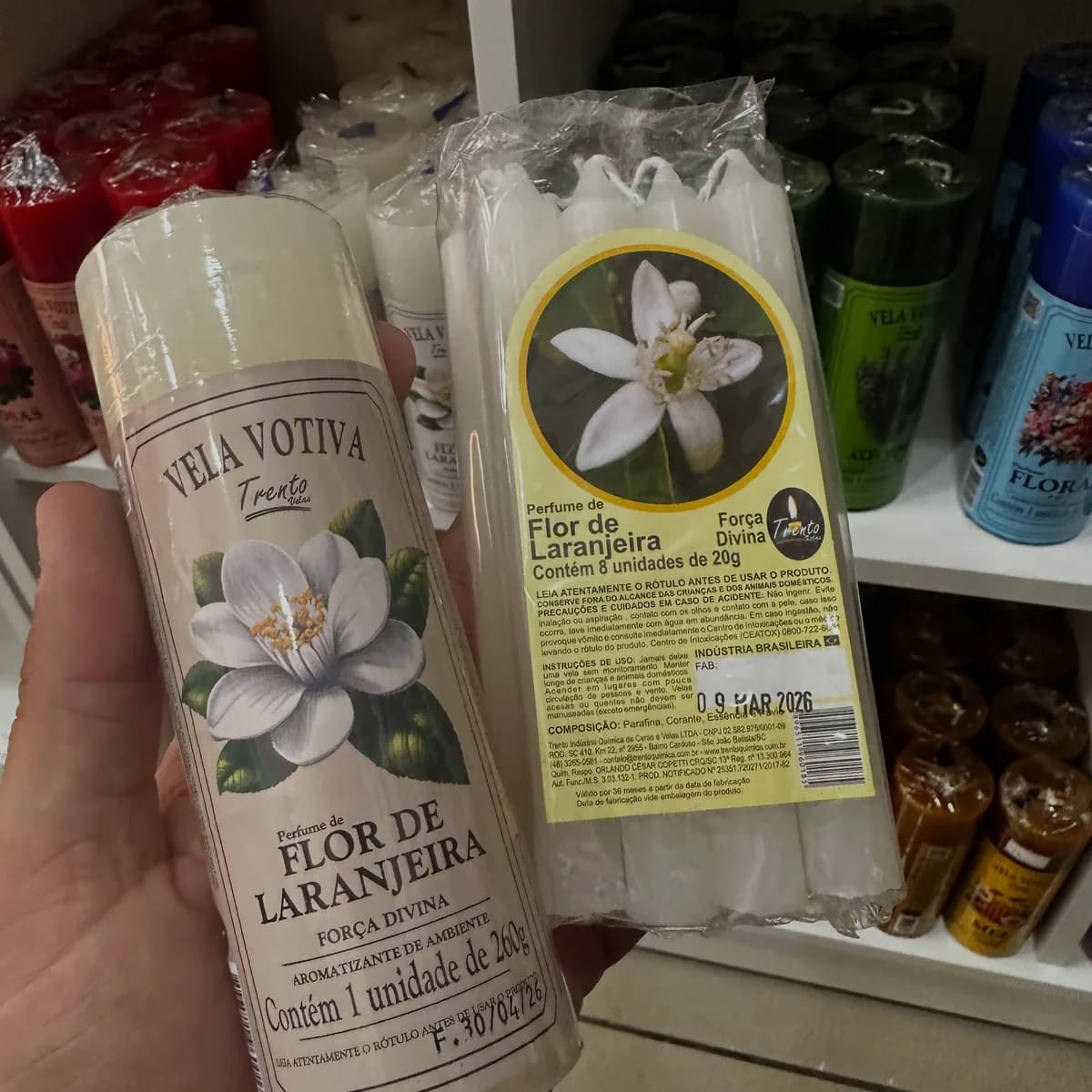 Vela perfumada de Flor de Laranjeira